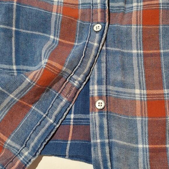 Lucky Brand Shirt Women's 3X Indigo Blue Classic Coastal Cowgirl BohoWestern - Picture 3 of 8